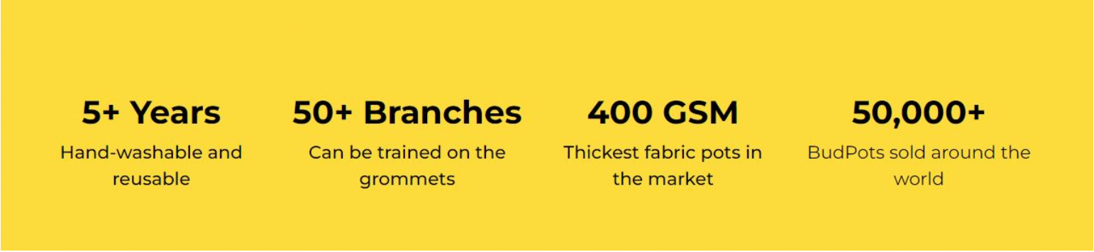 BUDTRAINER BudPots LST Grow Bags (15 Gallons)