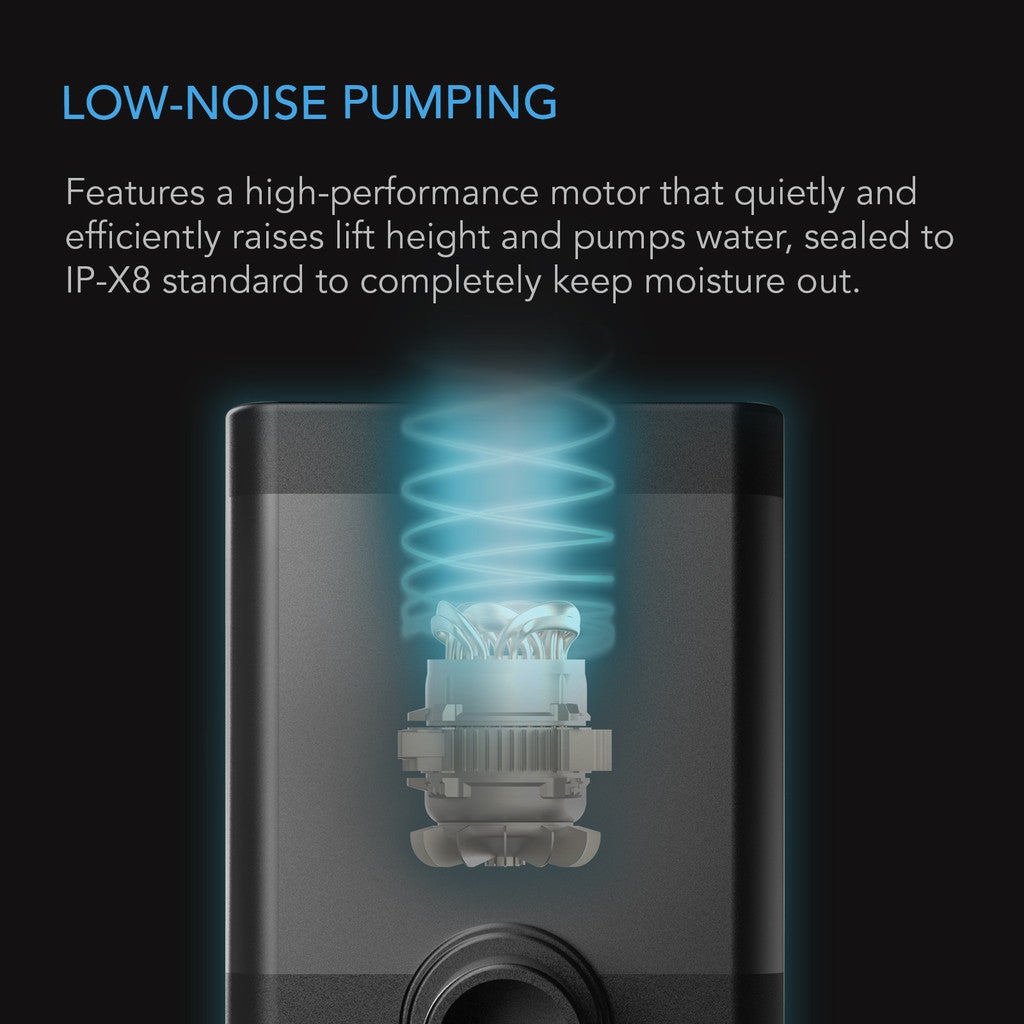 Submersible Water Pump, 10-feet Lift Height, 792 Gph (3000 L/h)