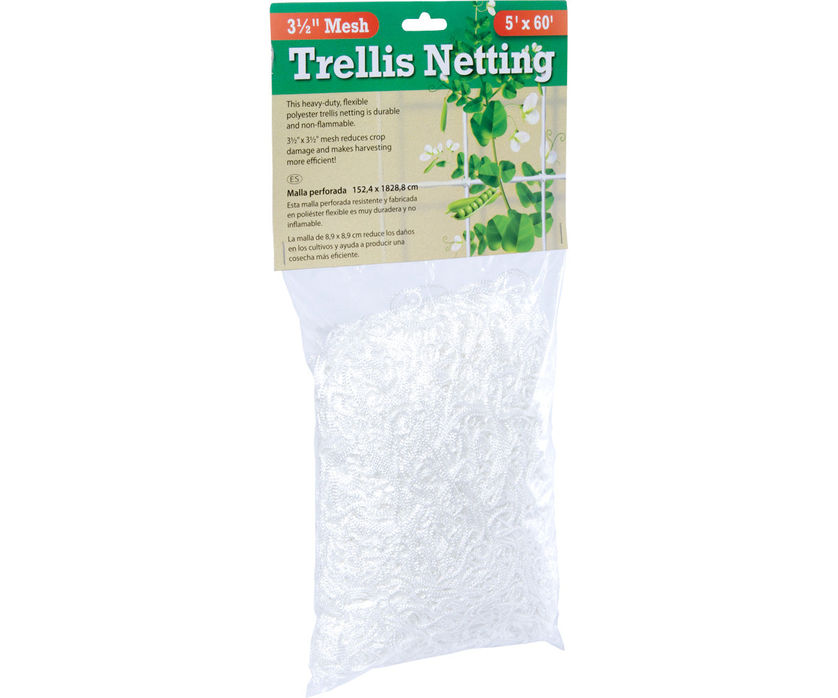 Hydrofarm Trellis Netting 3.5inch Mesh, 5ft x 60ft