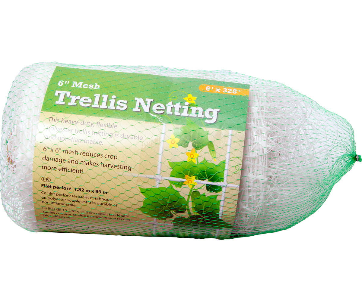 Hydrofarm Trellis Netting 6inch Mesh, 6ft x 328ft