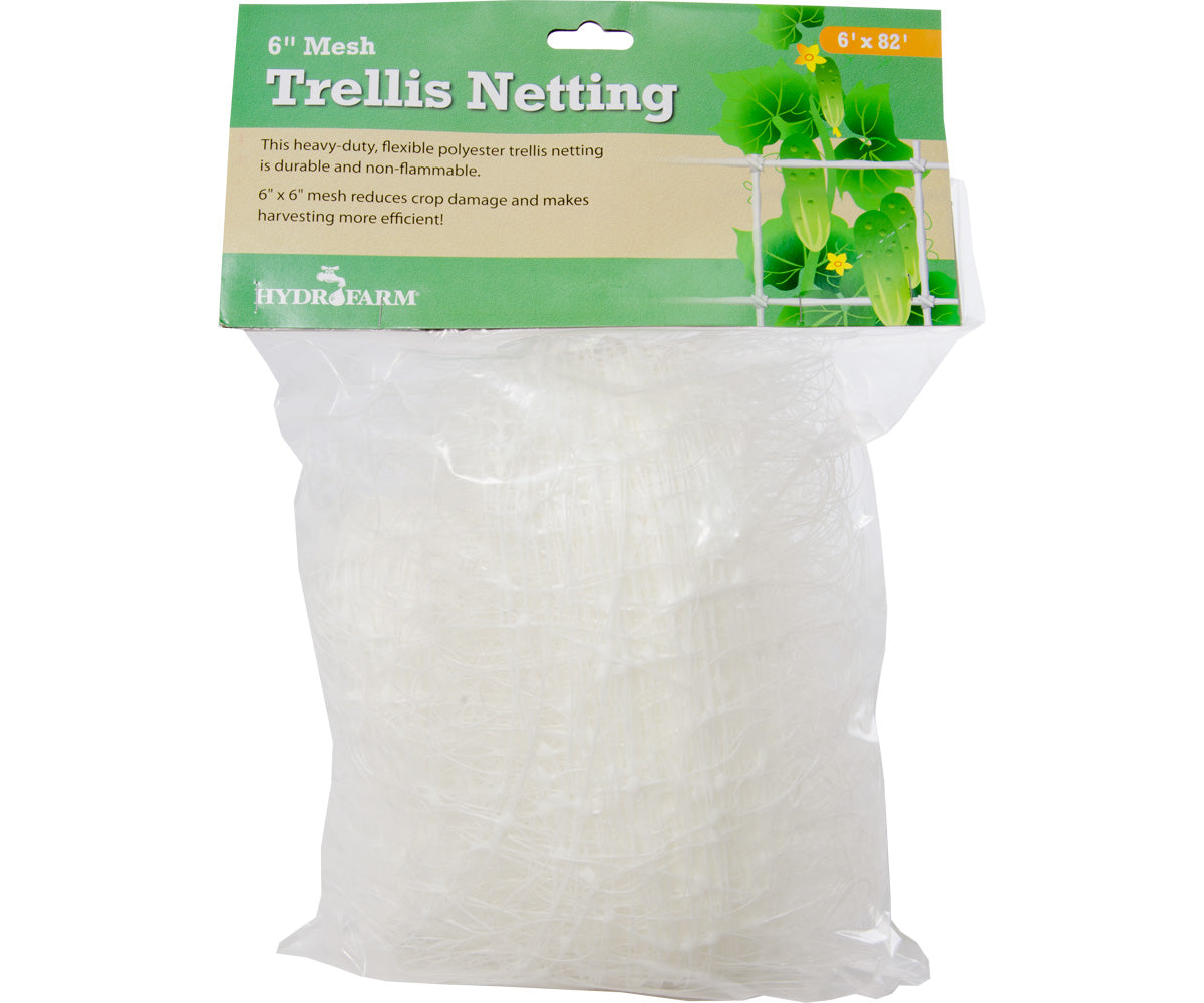 Hydrofarm Trellis Netting 6inch Mesh, 6ft x 82ft