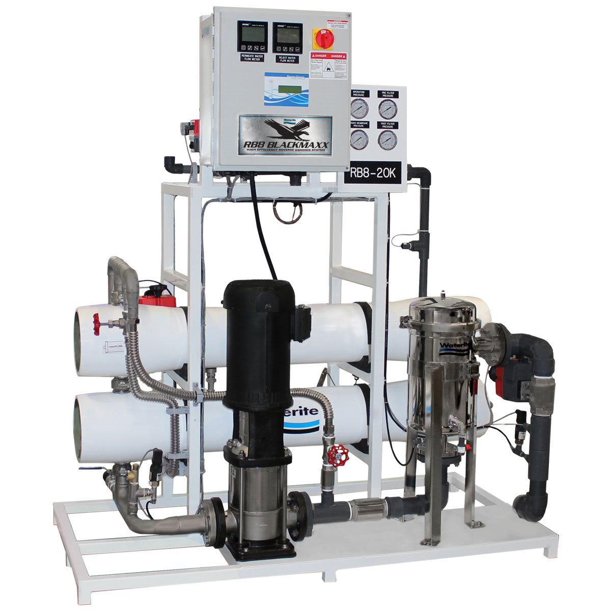 Product Image:Waterite Blackmaxx RB8 20,000GPD système RO