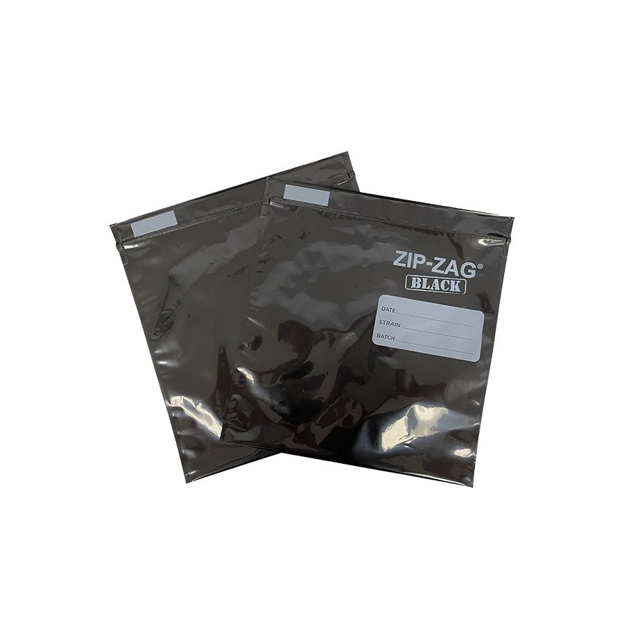 Product Image:Zip-zag Black Large Bags 27 Cm X 28 Cm (50)