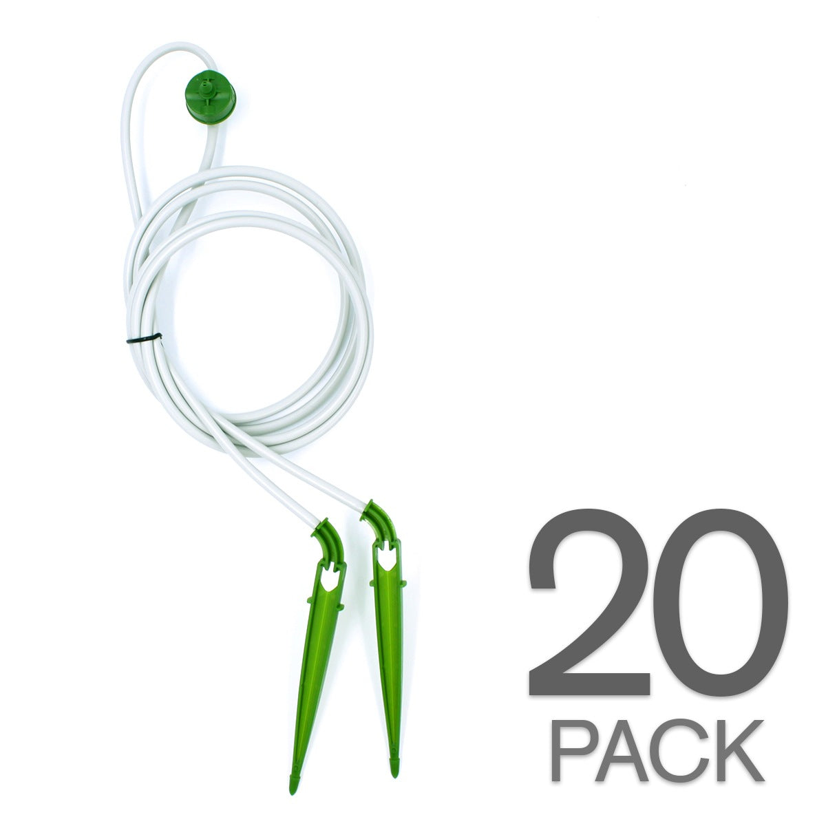 2-WAY MICRO DRIPPER STAKE ASSEMBLY 0.3 GPH PER STAKE | 48" | 20PK