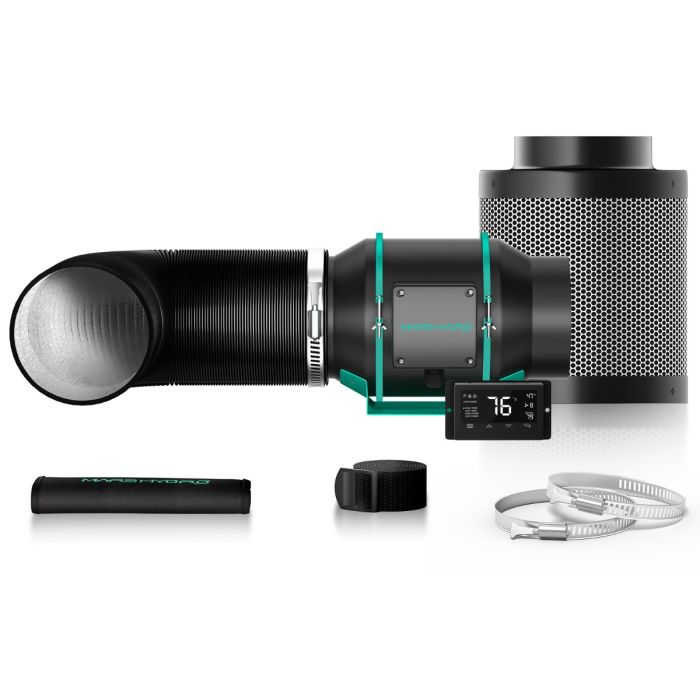 MARS HYDRO 6 INCH INLINE FAN AND CARBON FILTER COMBO WITH THERMOSTAT CONTROLLER