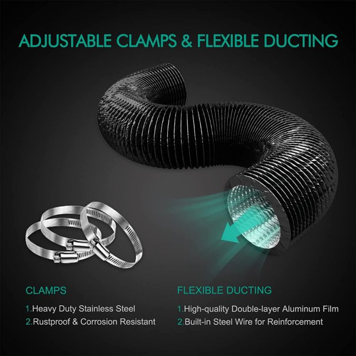 MARS HYDRO 4 INCH INLINE DUCT WITH SPEED CONTROLLER