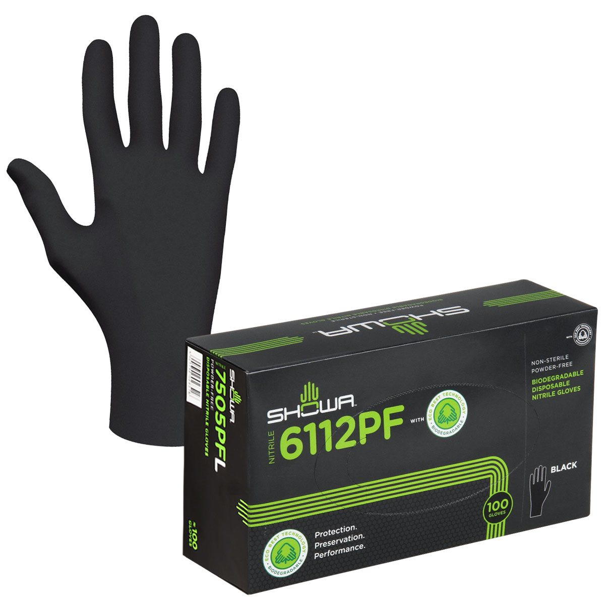 Product Image:Showa Biodegradable Glove Medium (100 / boîte)