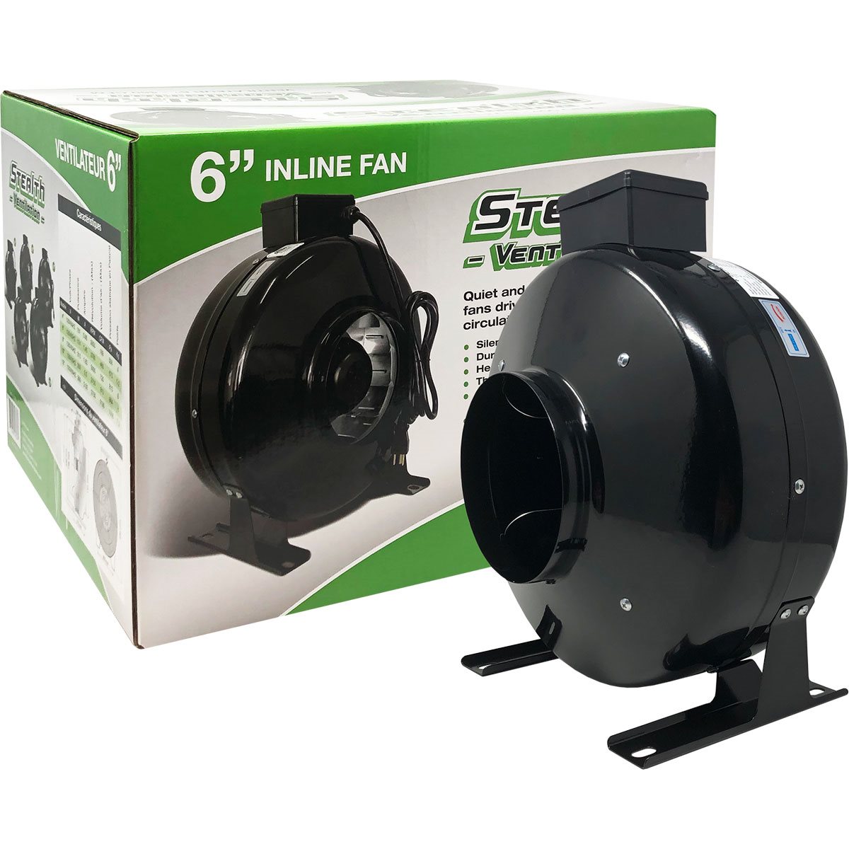 Stealth Fan 120V 6 inch 460 CFM Inline