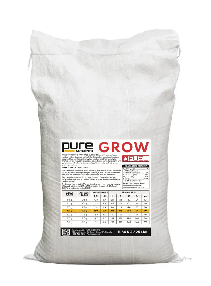 Product Image:Pure Fuel Pro Line - Grow Formula 3-9-22 (25 lbs)