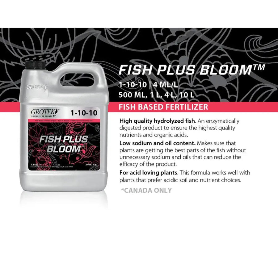 Product Secondary Image:GROTEK Fish Plus Bloom 1-10-10