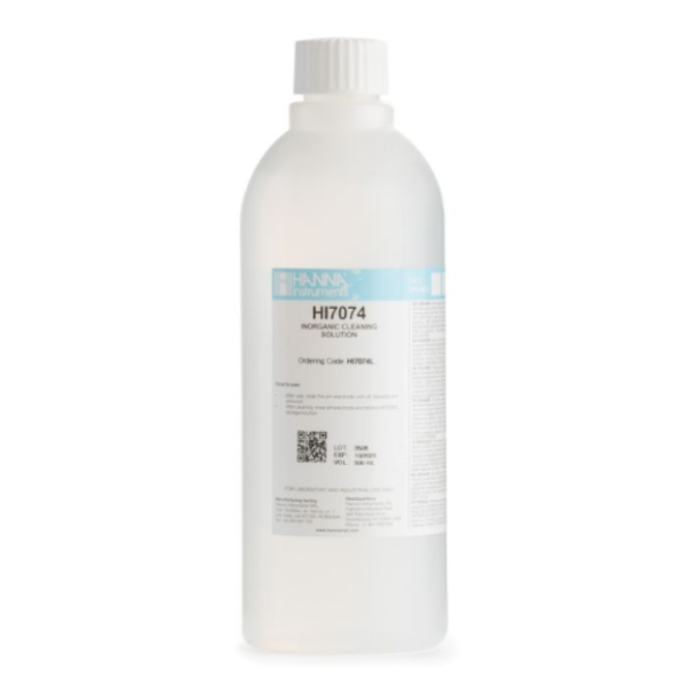 Hanna Instruments HI7074L Electrode Cleaning Solution for Inorganic Substances (500 mL)