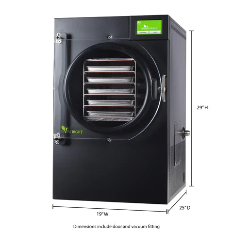 New July 2023 Upgrade - Harvest Right 5-tray Medium Home Freeze Dryer - Black