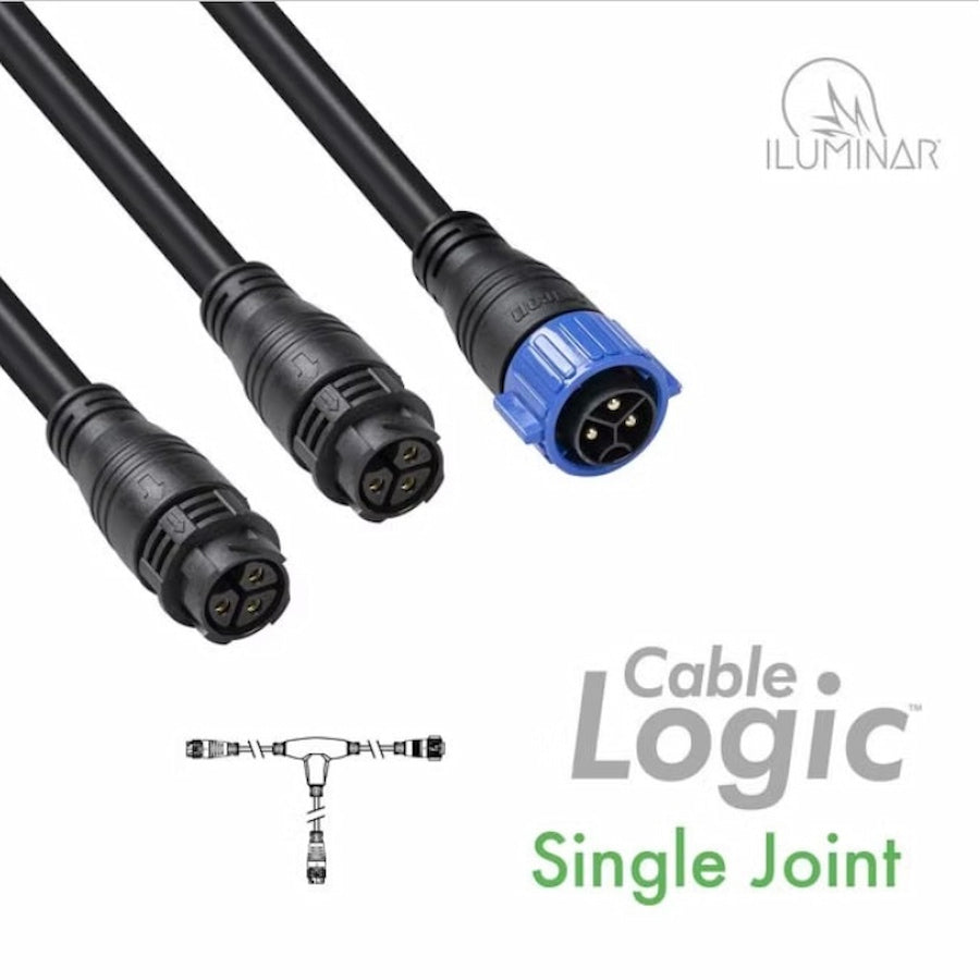 Product Image:Iluminar Lighting Single Joint(2) T-Junction Main-Line Power