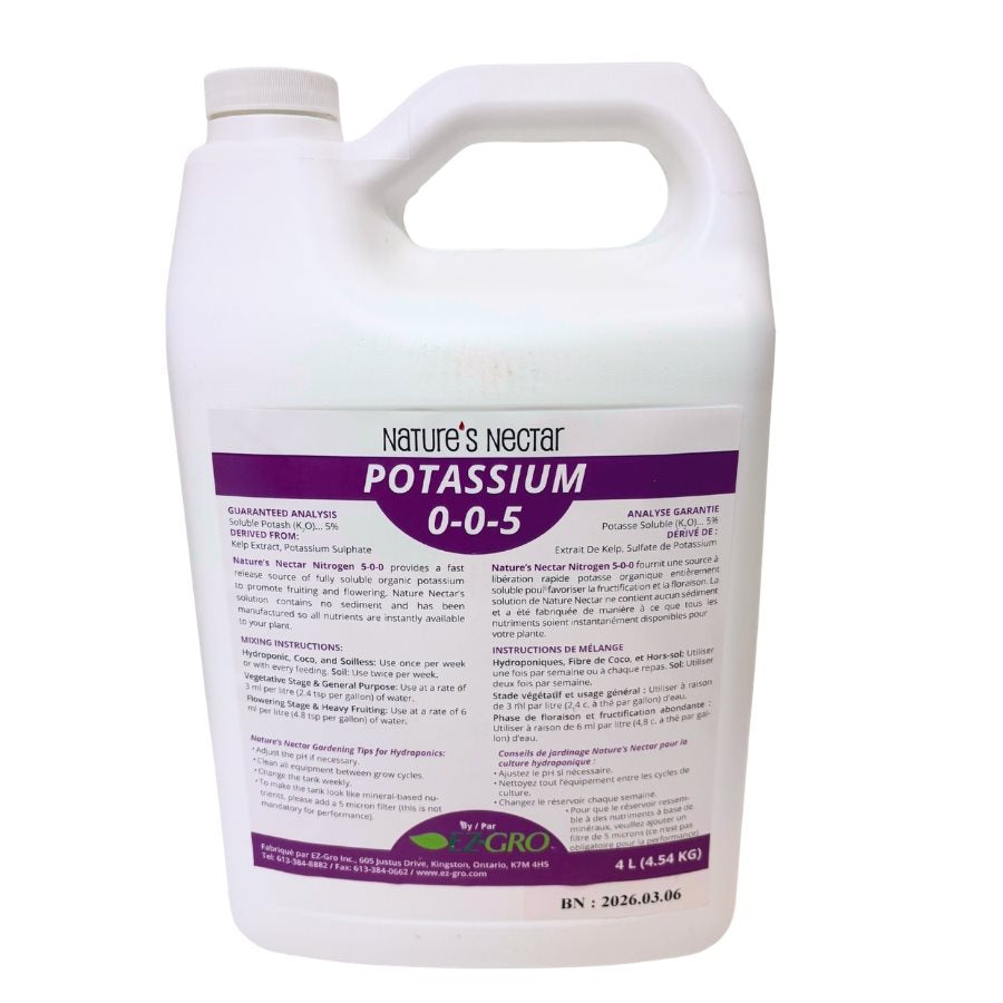 Product Image:Nature's Nectar Potassium (0-0-5)