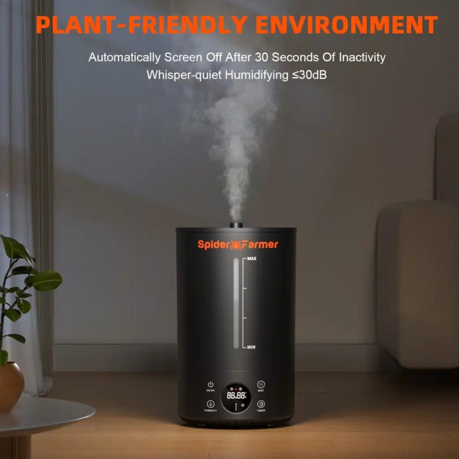 Spider Farmer 6L Cool Mist Humidifier for Plants