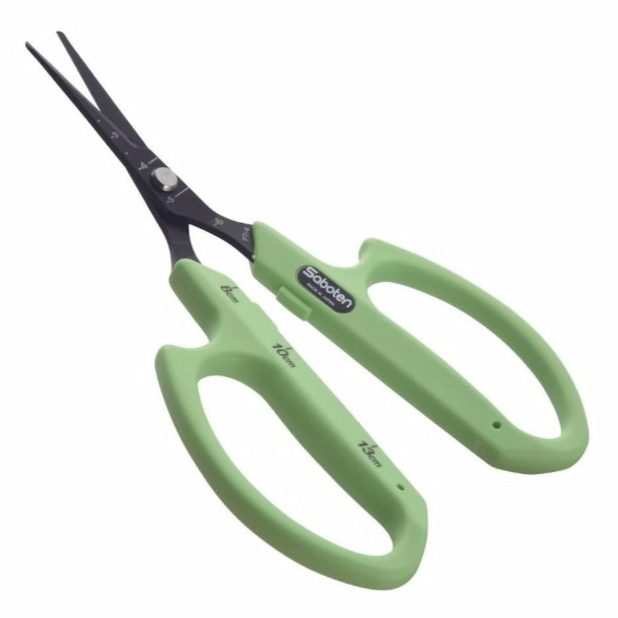 Product Image:Saboten Green Scissor Round Tip Angled PT-4