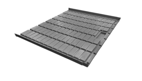 Wachsen Commercial Tray End Section W/Drain 4' x 39.50"