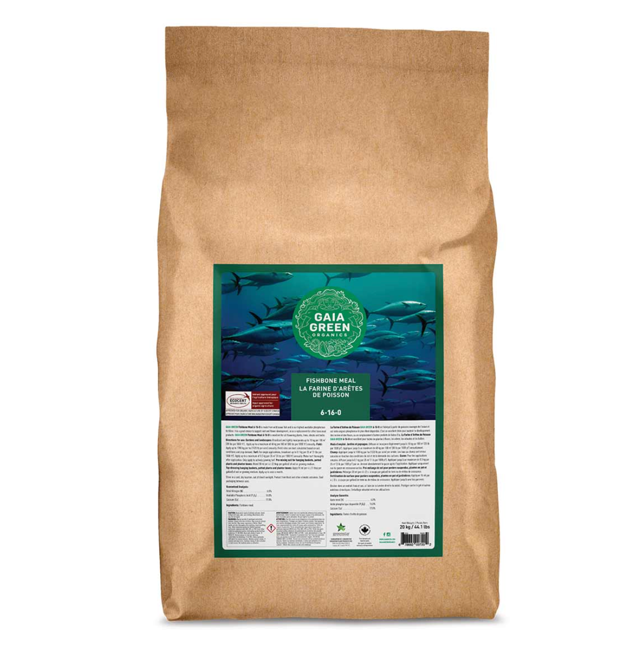 Product Image:Gaia Green Fishbone Meal (6-18-0) 20KG