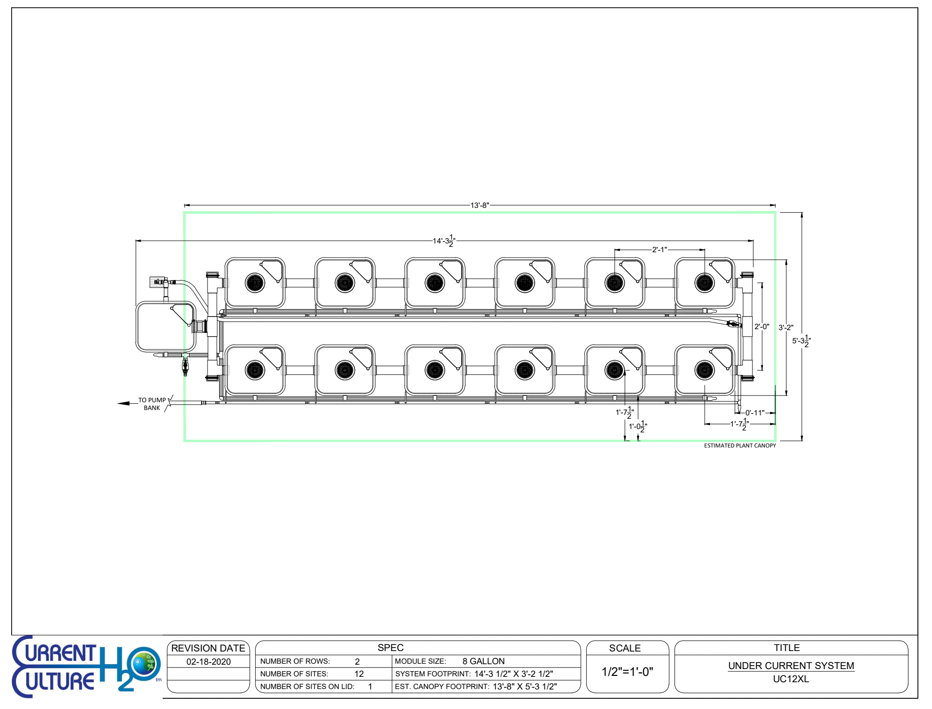 Current Culture H2O Under Current 4XL Watering System