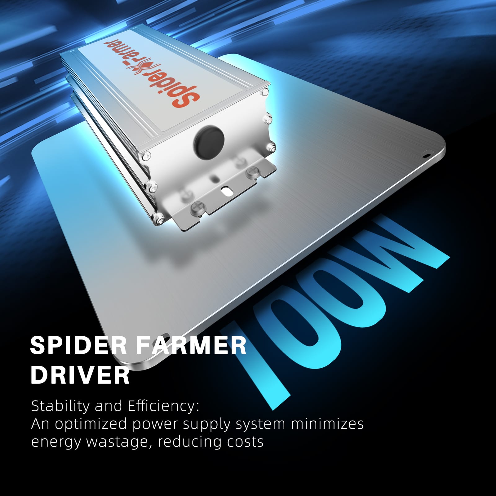 Spider Farmer® SF1000 LED Grow Light+2'x2′ Grow Tent+Inline Fan Combo avec Speed Controller