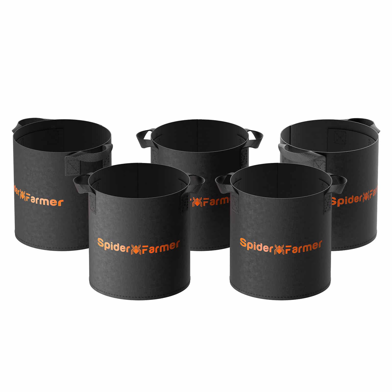 Product Image:Spider Farmer 5-pack 5 gallon grow bags Heavy Duty Plant Fabric Pots with Handles