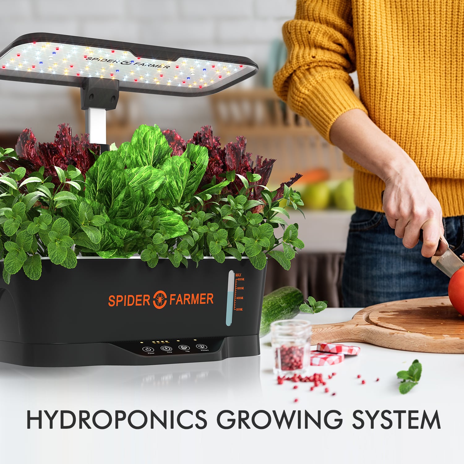 Spider Farmer® Smart G12 Indoor Hydroponic Grow System
