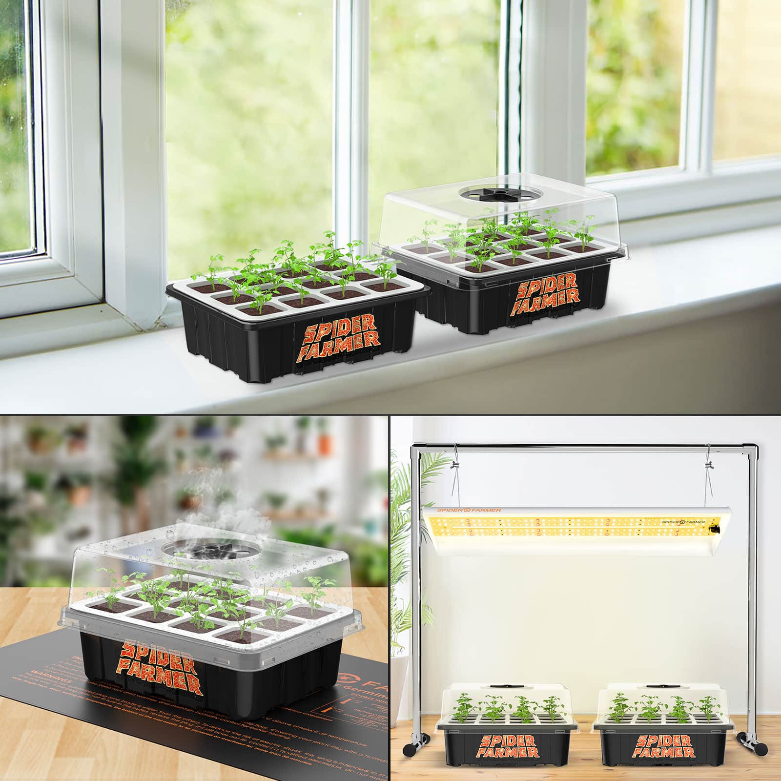 Spider Farmer® Seed Starting Trays 2 Pack