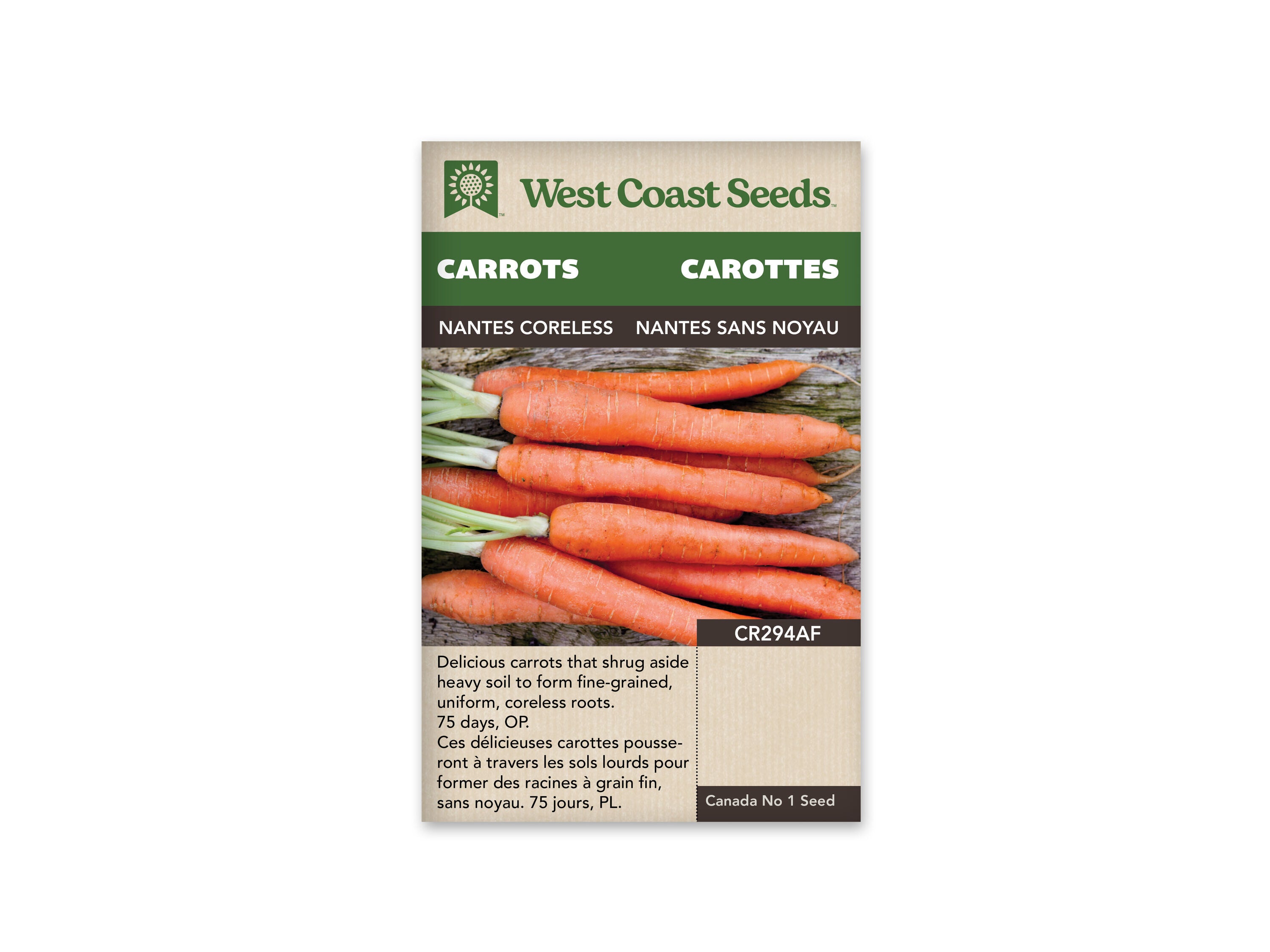 Nantes Coreless Carrots Seeds
