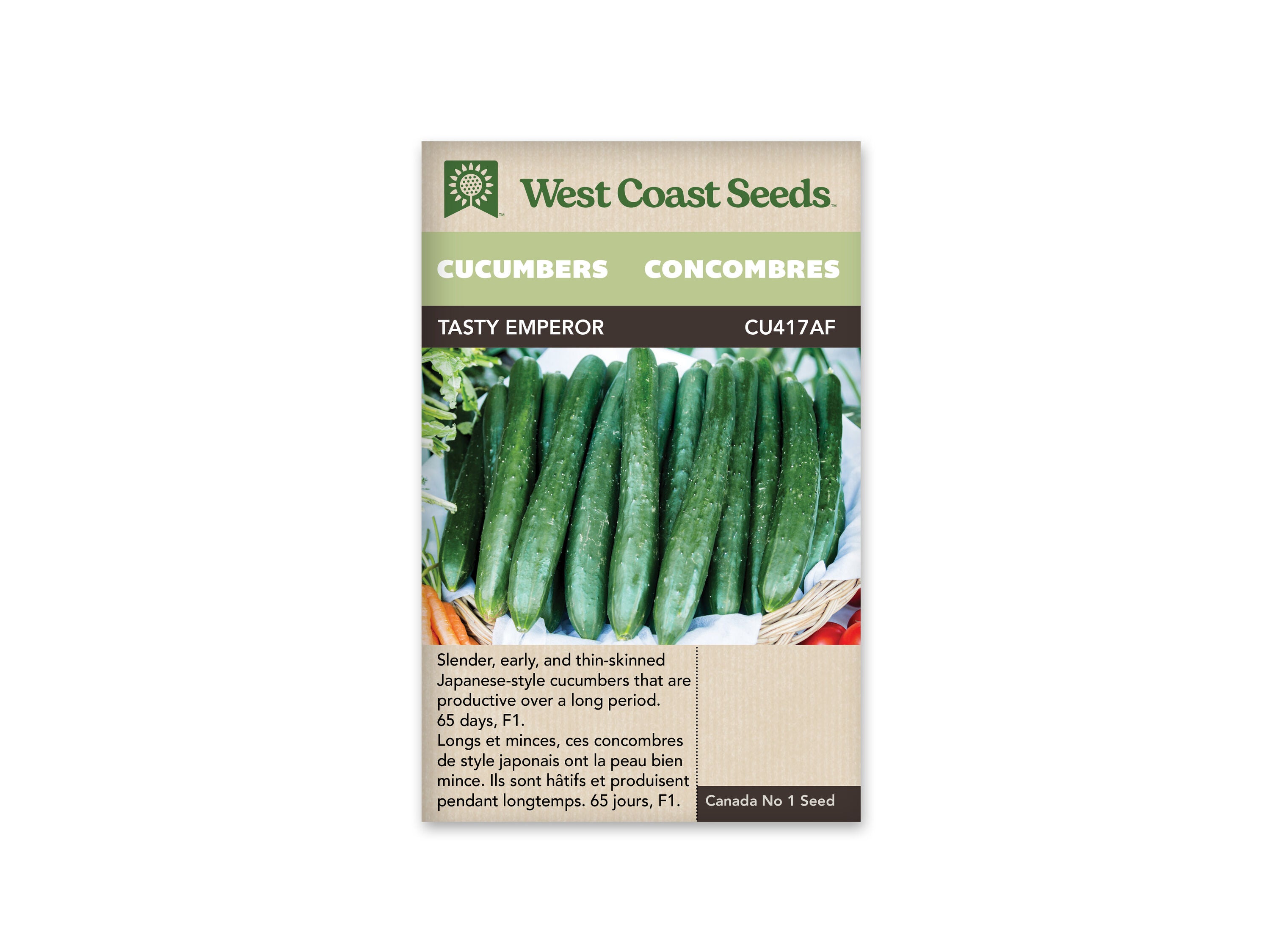 Product Image:Tasty Emperor F1 Cucumbers Seeds
