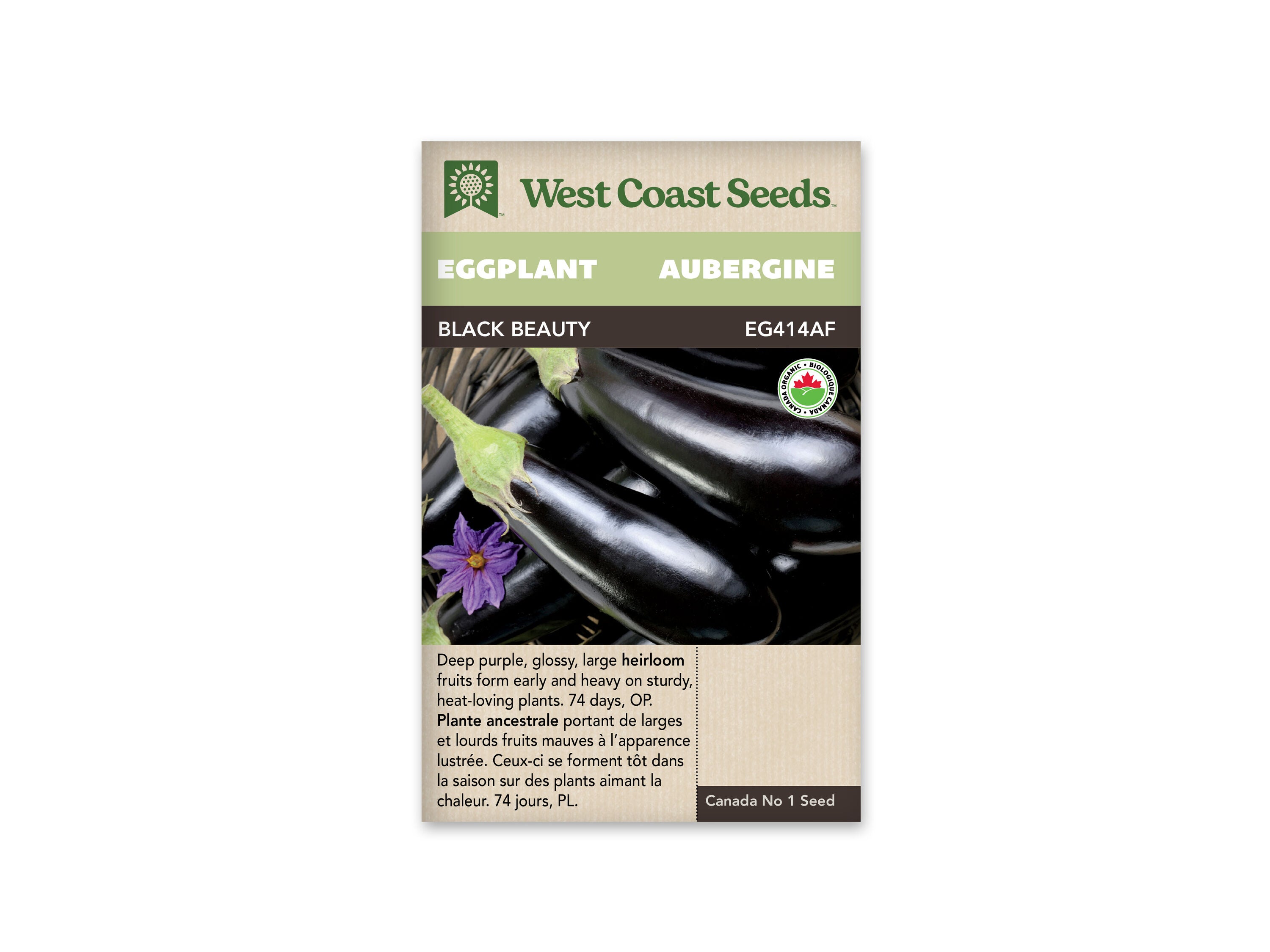 Product Image:Black Beauty Certified Organic Eggplants Seeds