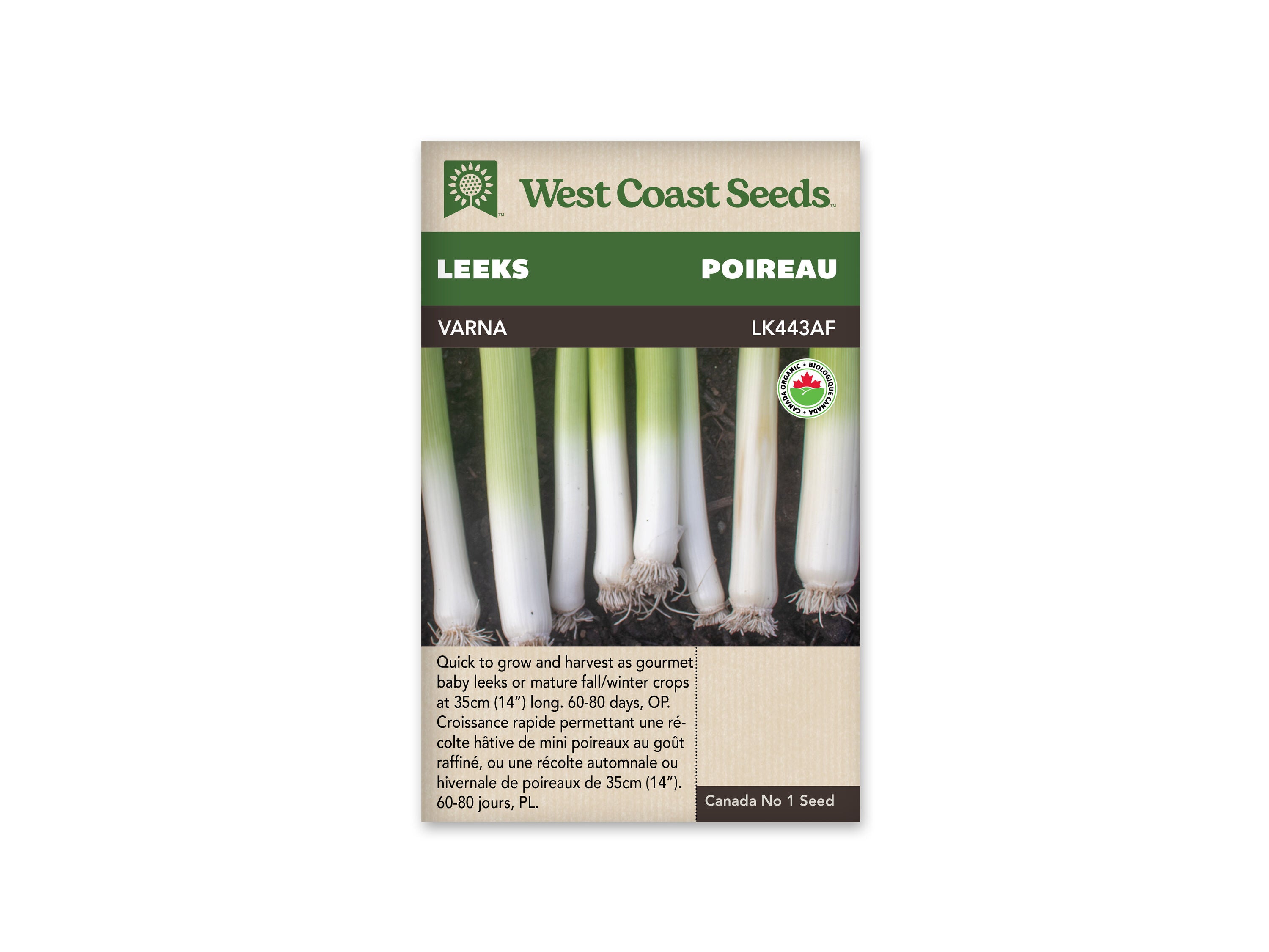 Product Image:Varna Organic Leek Seeds | West Coast Seeds