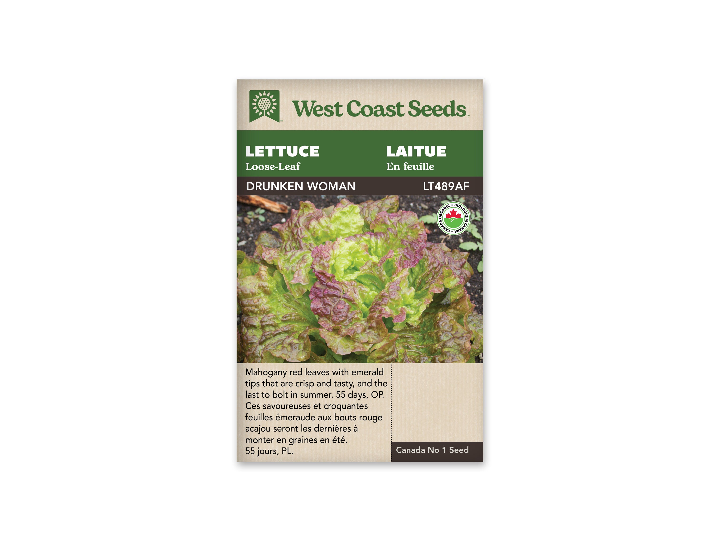 Product Image:Drunken Woman Looseleaf Lettuce Seeds