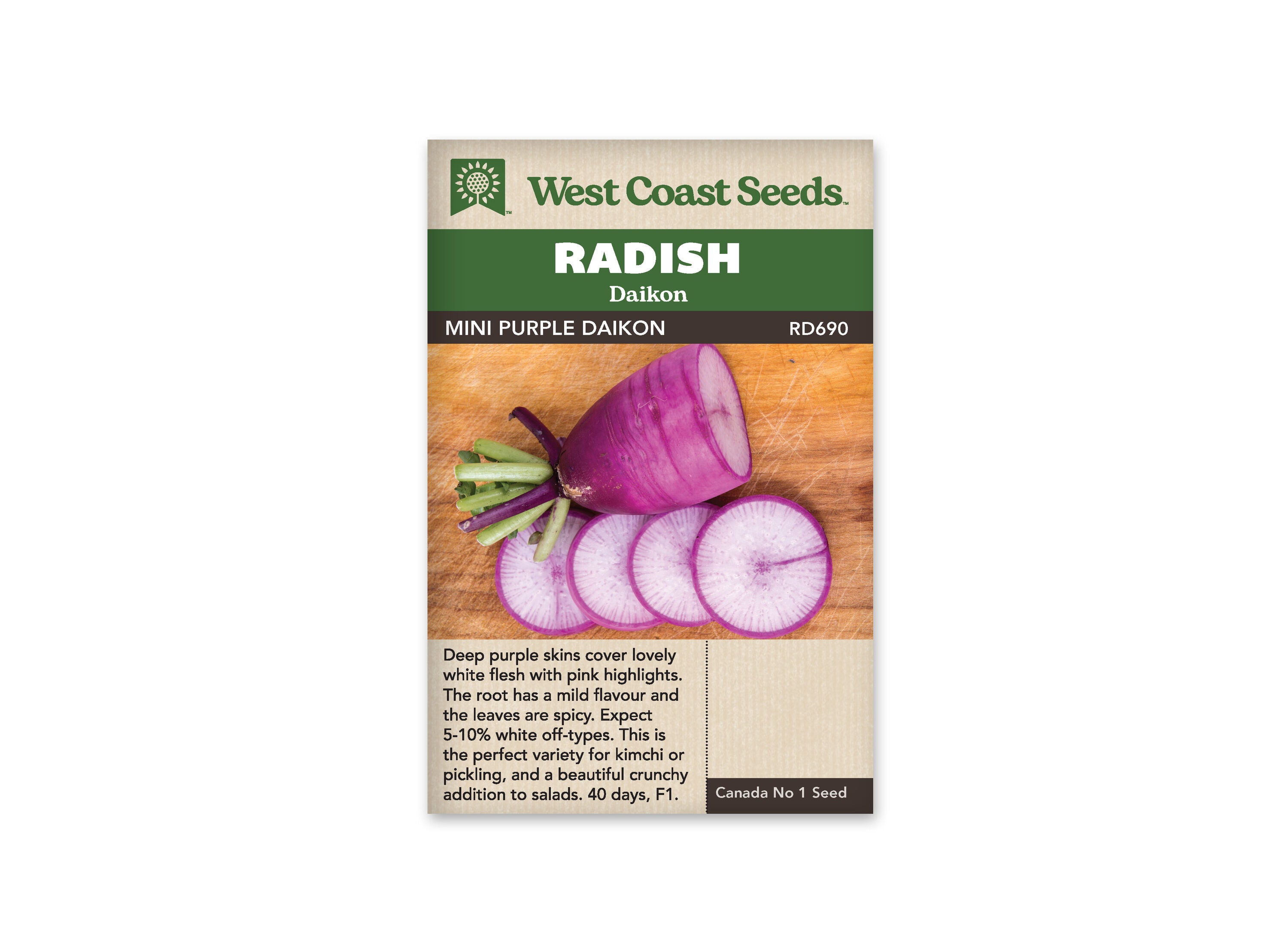 Mini Purple Daikon Radish Seeds