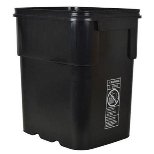 Product Secondary Image:Seau noir carré 13 gallons