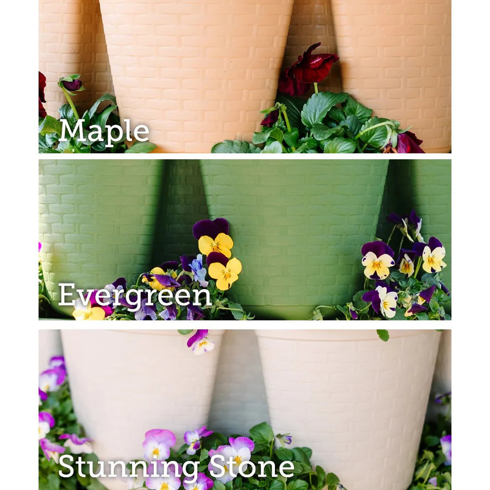 Product Secondary Image:GreenStalk GreenStalk 7 Tier Leaf Vertical Planter - Basket Weave Texture