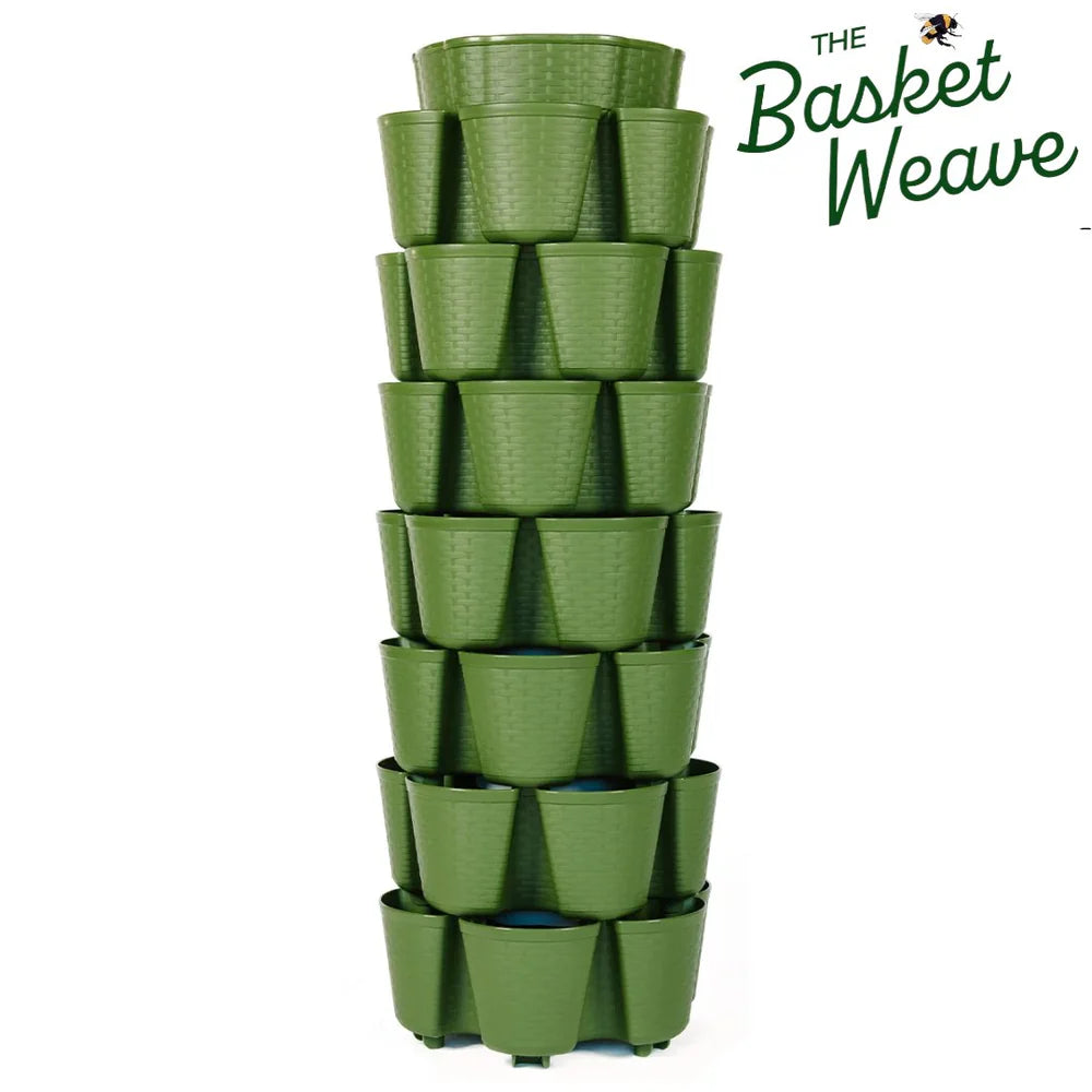 GreenStalk GreenStalk 7 Tier Leaf Vertical Planter - Basket Weave Texture