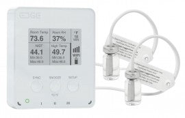 Product Image:LoggerFlex EDWIPH EDGE Pharma Data Logger with alarm, E-Ink display and WiFi, -67 to 257°F, 0 to 99% RH