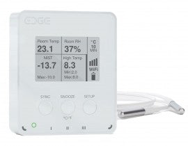 LoggerFlex EDWITR EDGE Thermo Data Logger with alarm, E-Ink display and WiFi, -67 to 257°F, 0 to 99% RH