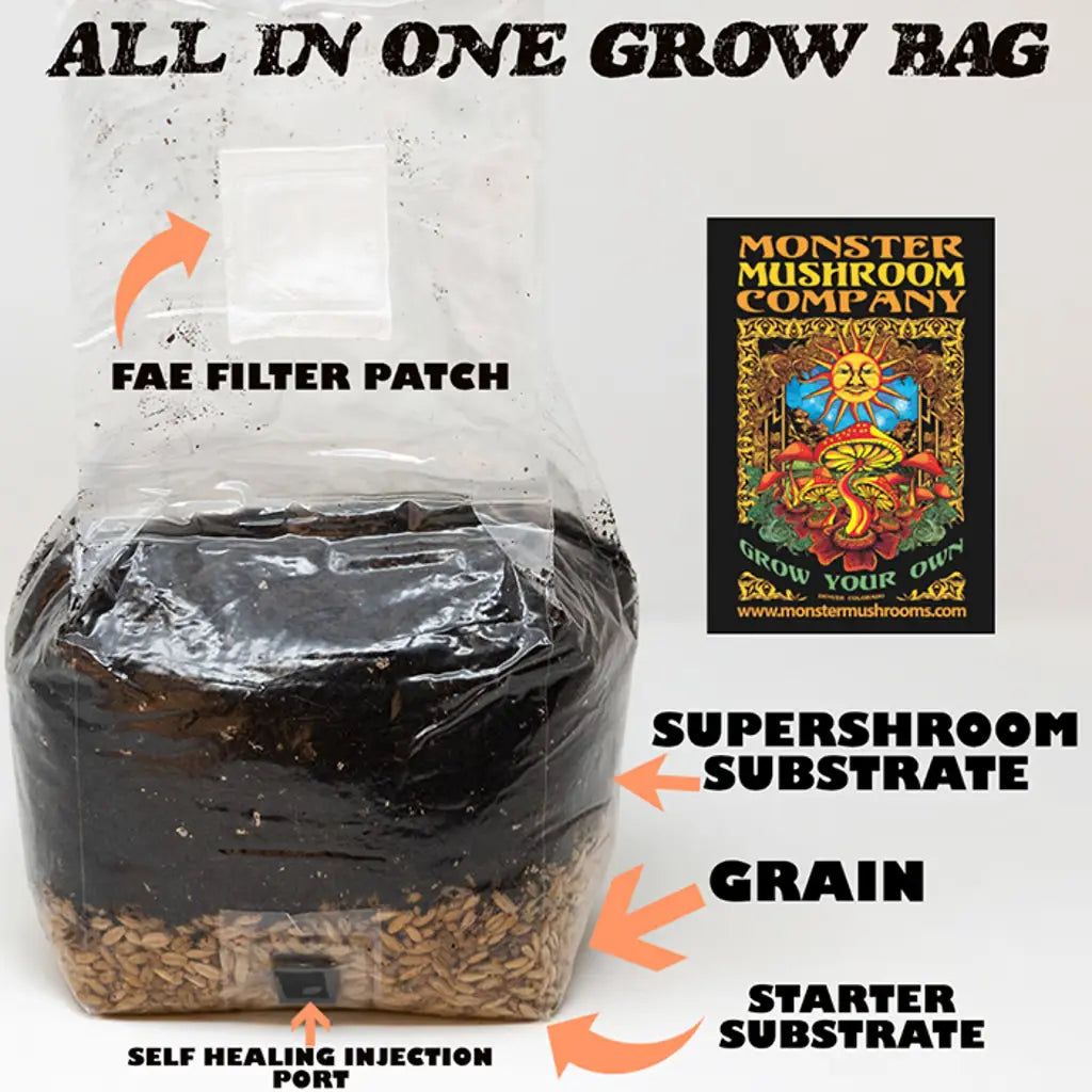 Monster Mushrooms All In One Grow Bag (3lbs)