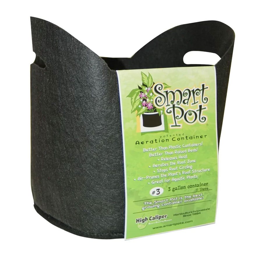 Product Image:SmartPot #3 Gallon / 11 L Black Fabric Pot (w/ Handles)
