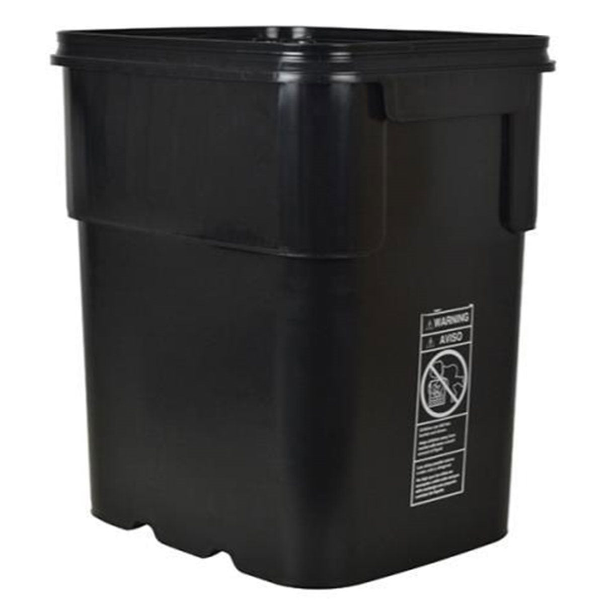 Product Image:Seau noir carré 13 gallons