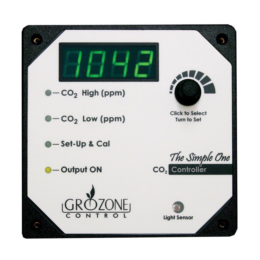 GROZONE SC02 CO2 CONTROLLER 1 OUTPUT 0-5000 PPM