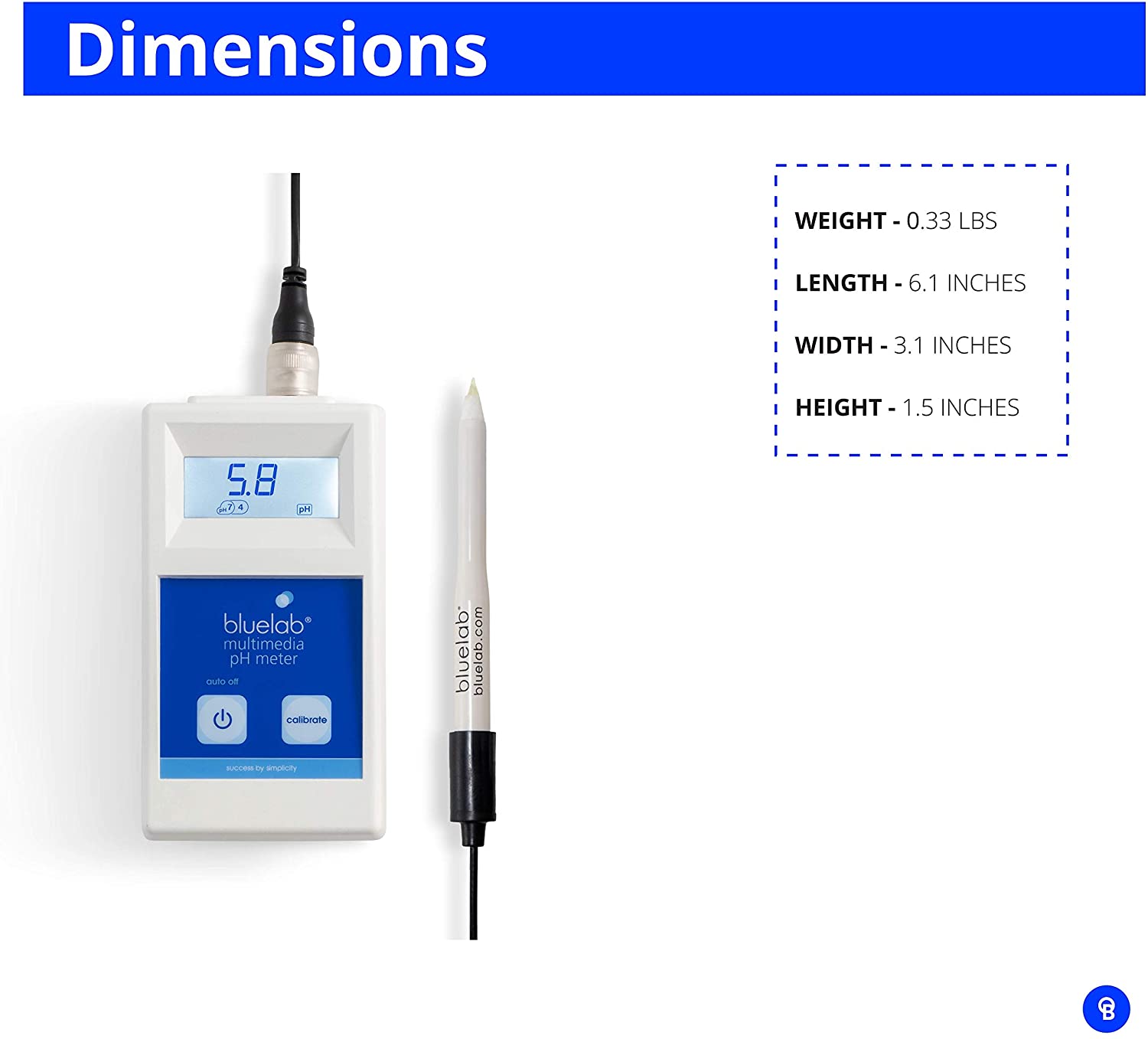 Bluelab Multimedia pH Meter + Leap Probe