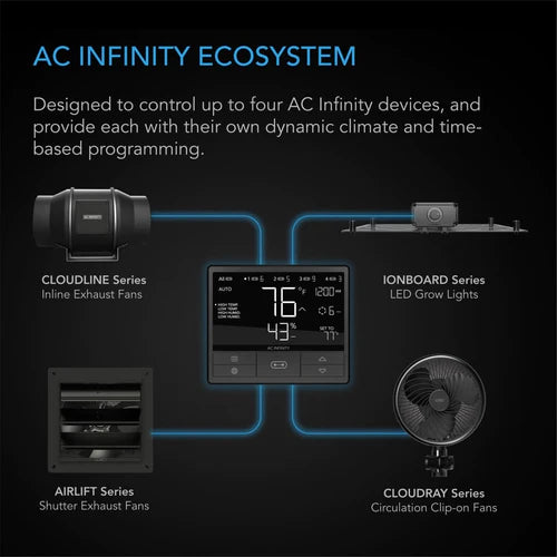Product Secondary Image:AC Infinity Contrôleur numérique intelligent BLUETOOTH 69