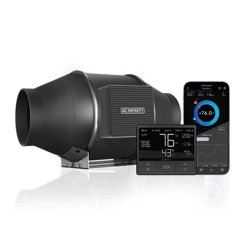 Product Image:AC Infinity CLOUDLINE T PRO series, Inline Fan with Controller 69 PRO (Bluetooth and Wifi connectivity)