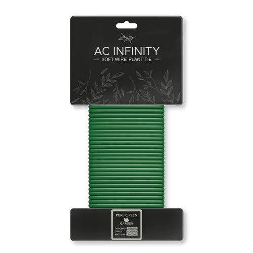 Product Image:Attaches végétales souples vertes AC Infinity épaisses et caoutchoutées