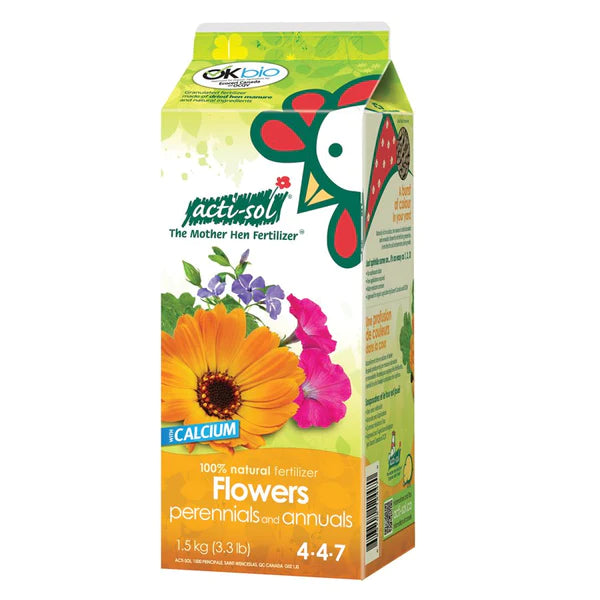 ACTI-SOL Perennial & annual flowers fertilizer 4-4-7 1.5 kg