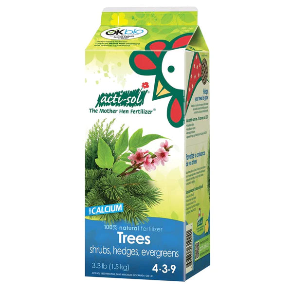 ACTI-SOL Trees shrubs hedges & evergreen fertilizer 4-3-9 1.5 kg