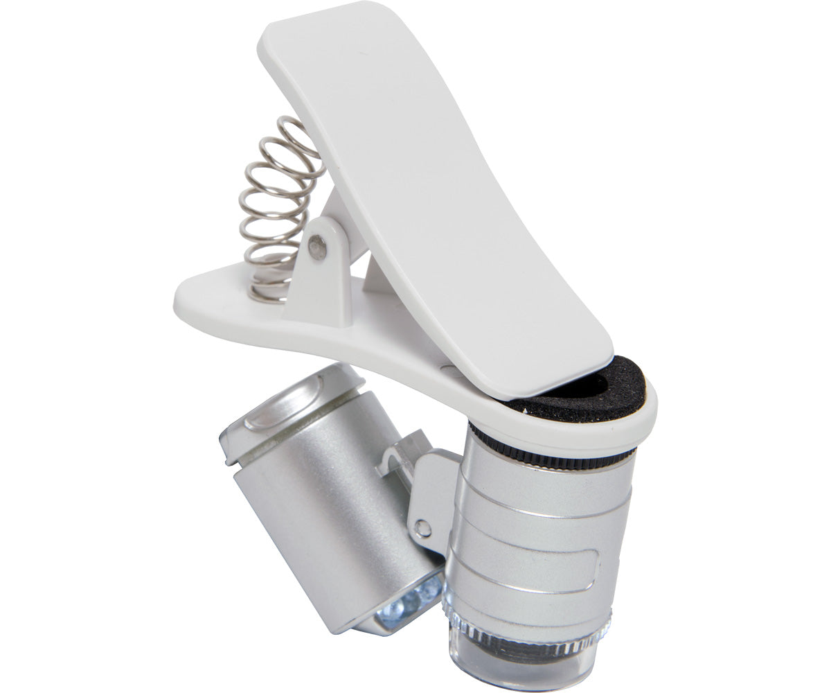 Product Secondary Image:Active Eye Universal Phone Microscope, 60x, w-clamp