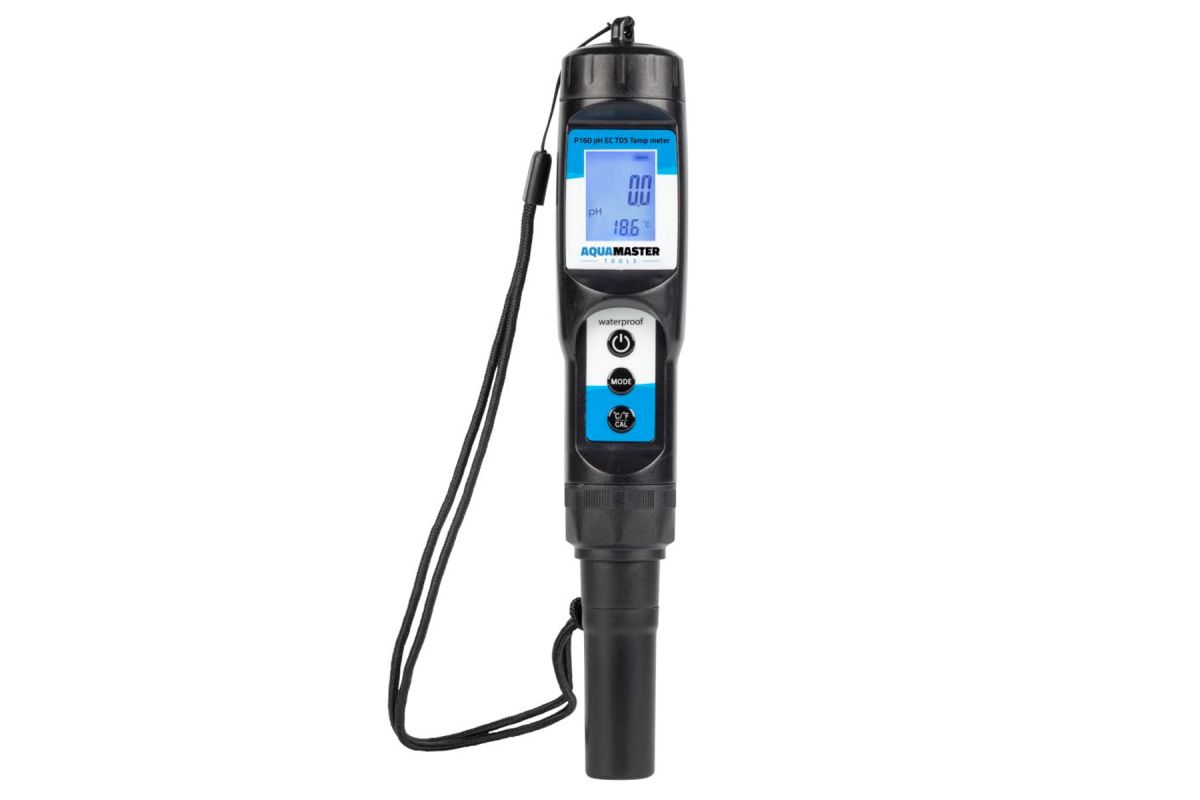 Product Image:AquaMaster P160 pH EC PPM TDS Temp Combo Meter